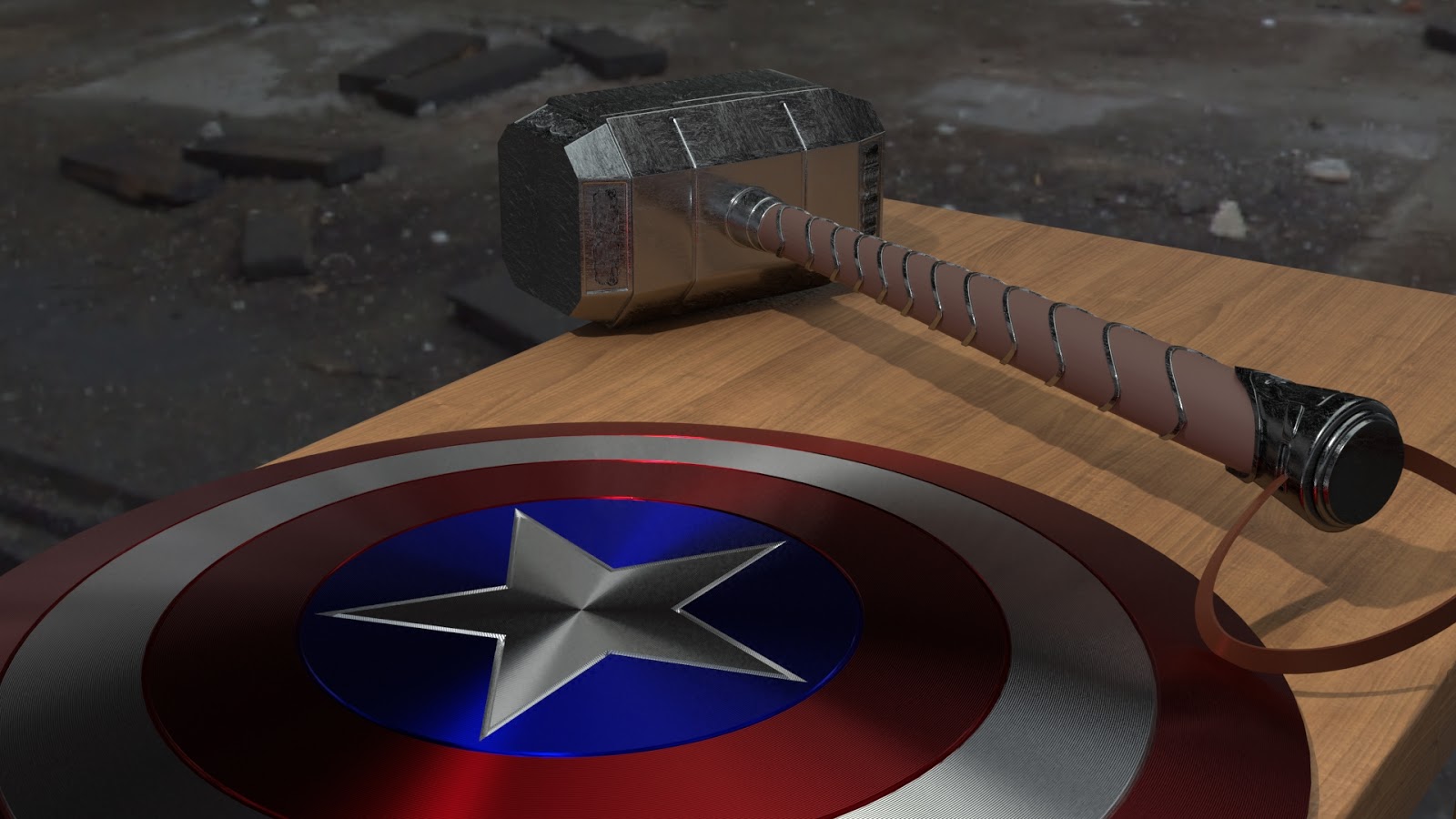 CANAL BLENDER FOR DUMMIES DISEÑO DEL MARTILLO DE THOR Y EL ESCUDO DEL