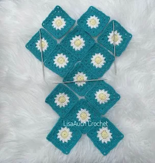 how to crochet a daisy granny square bag tutorial