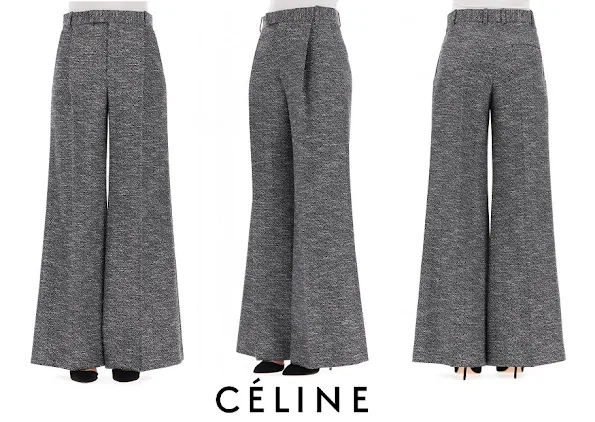 Crown Princess Marie wore Céline Multicolour wool pants