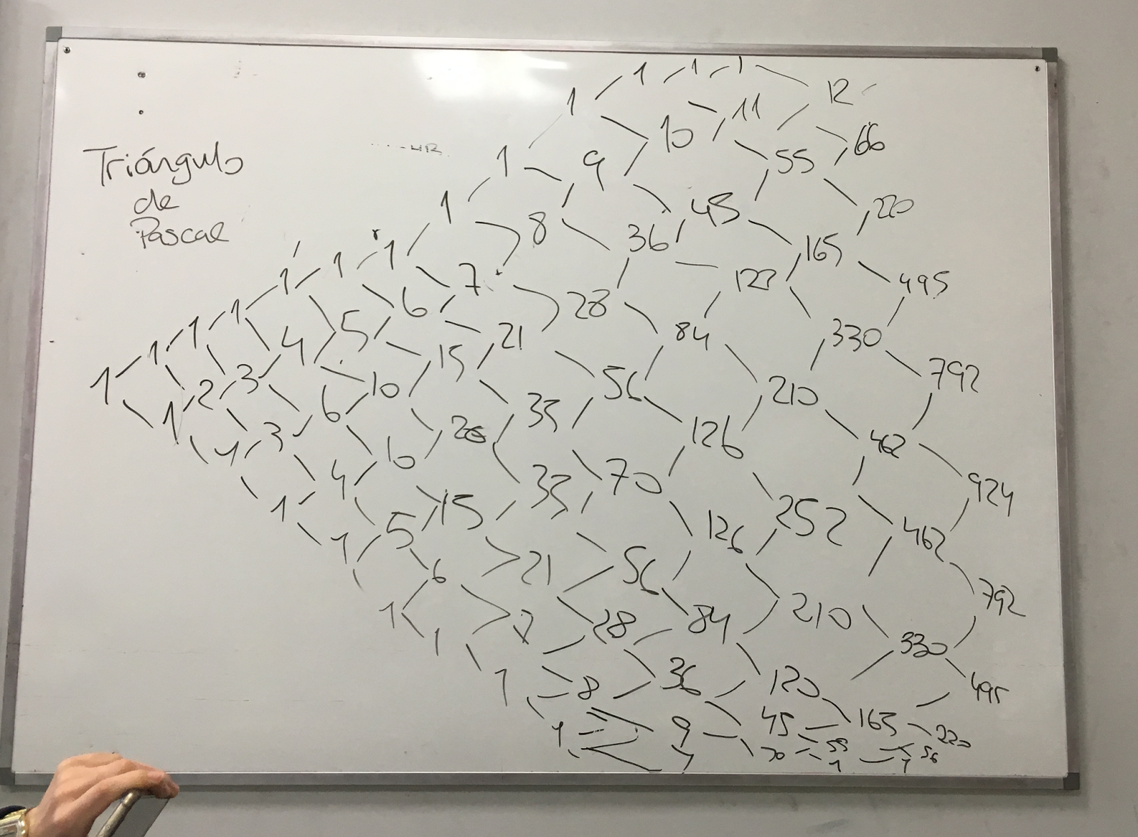 El Blog que te hará pensar: El triángulo de Pascal de mis alumnos de 1º ...