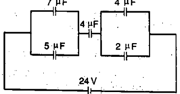 Perhatikan gambar rangkaian kapasitor berikut! Besar energi listrik