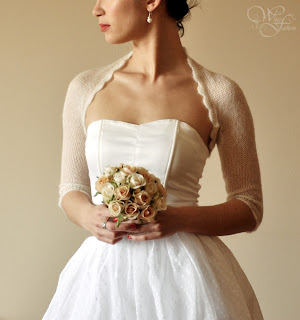 knitted wedding bolero