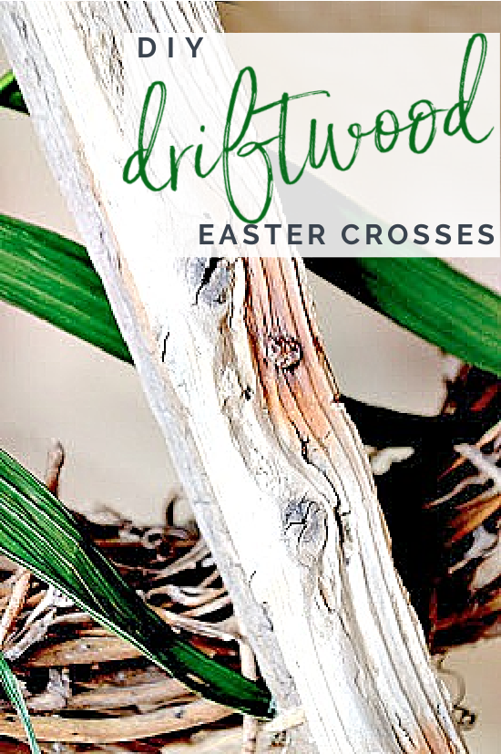 Pinterest overlay on rusty driftwood stick