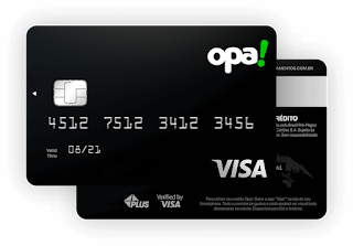 cartão de crédito pré pago Opa! Visa