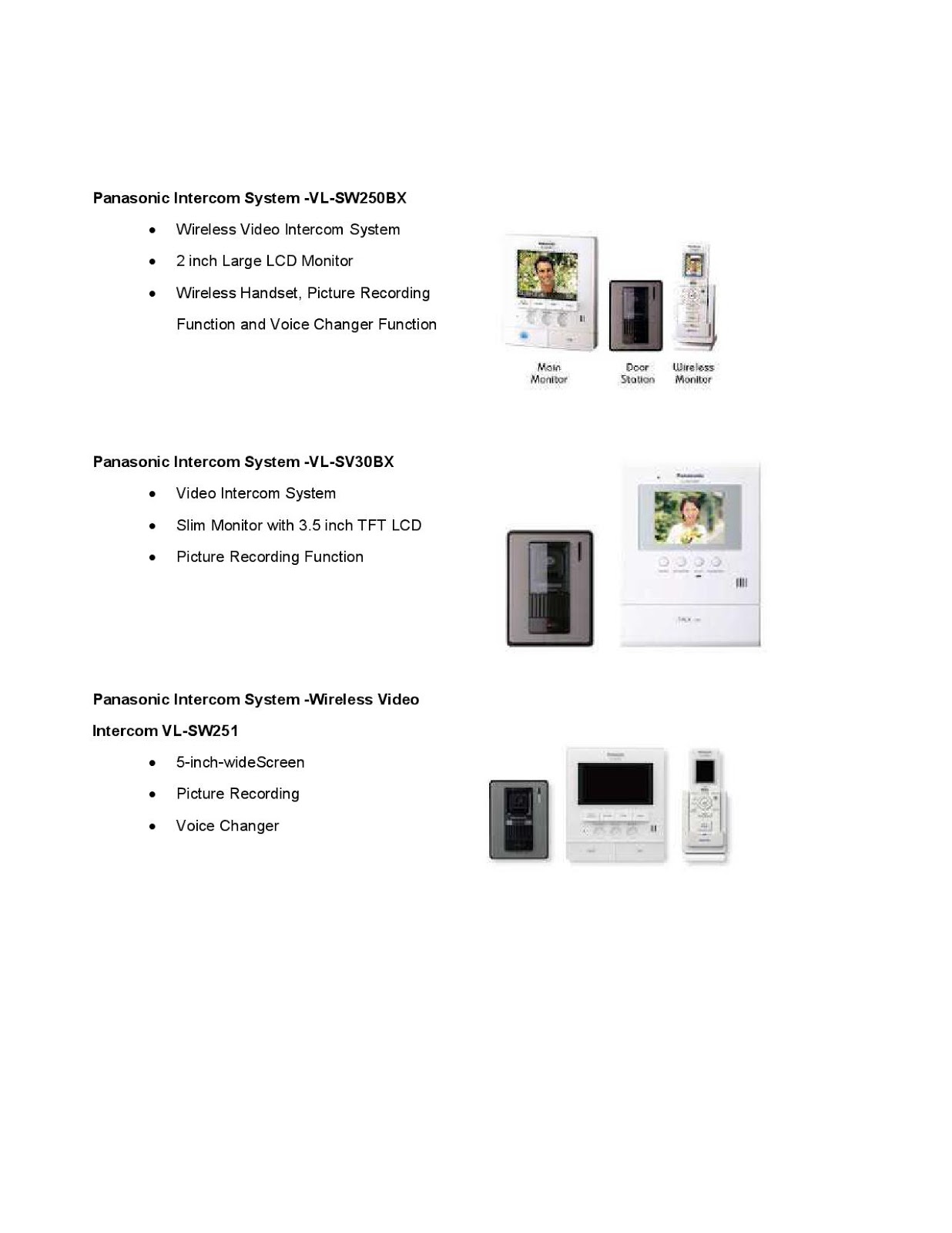 and Security System solution PANASONIC