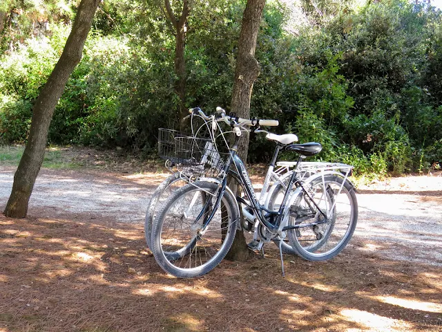 Bicycles in Rovinj Croatia