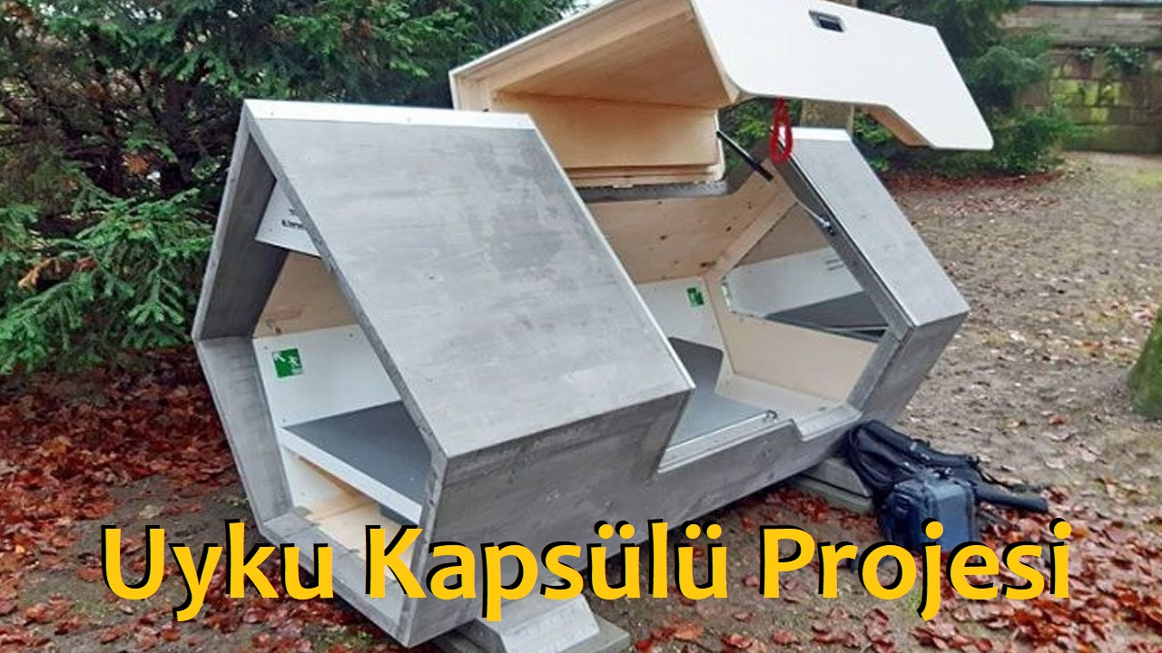 Almanya'da Evsizler İçin Rüzgar ve Su Geçirmeyen Ev "Uyku Kapsülü Projesi"