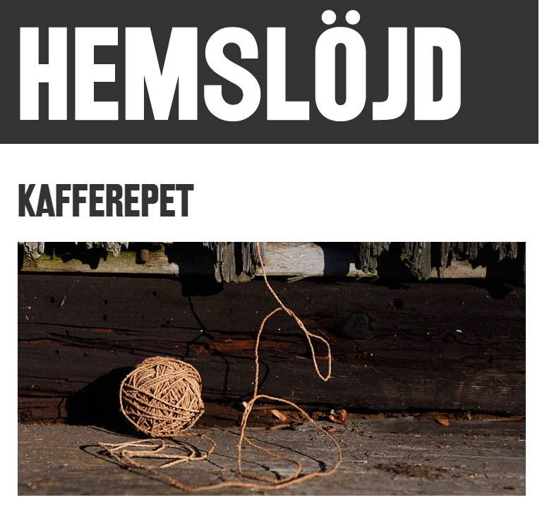 Slöjd i Örebro län: Ein Kafferep