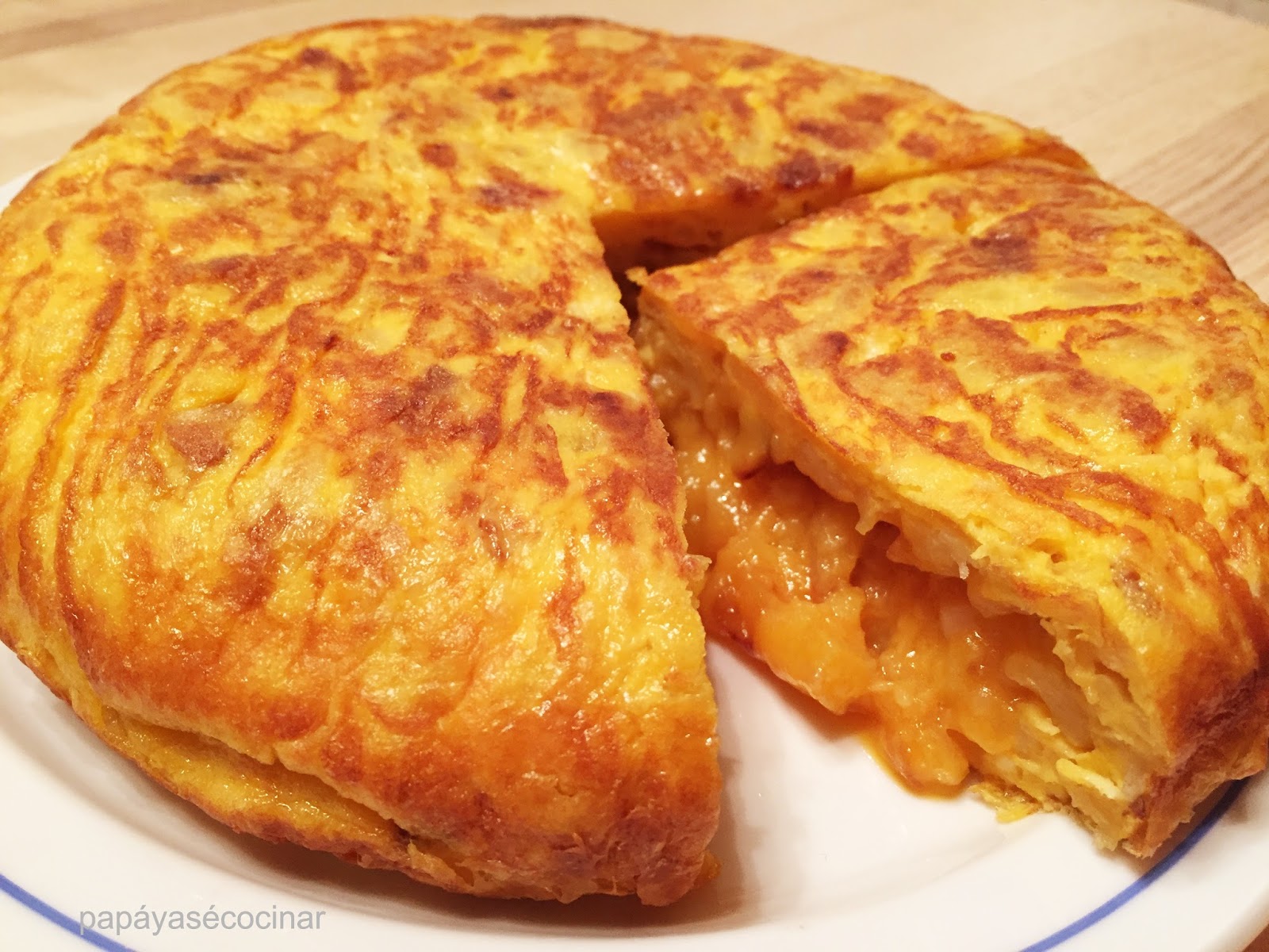 ¡Papá, ya sé cocinar! Tortilla de patatas con cebolla