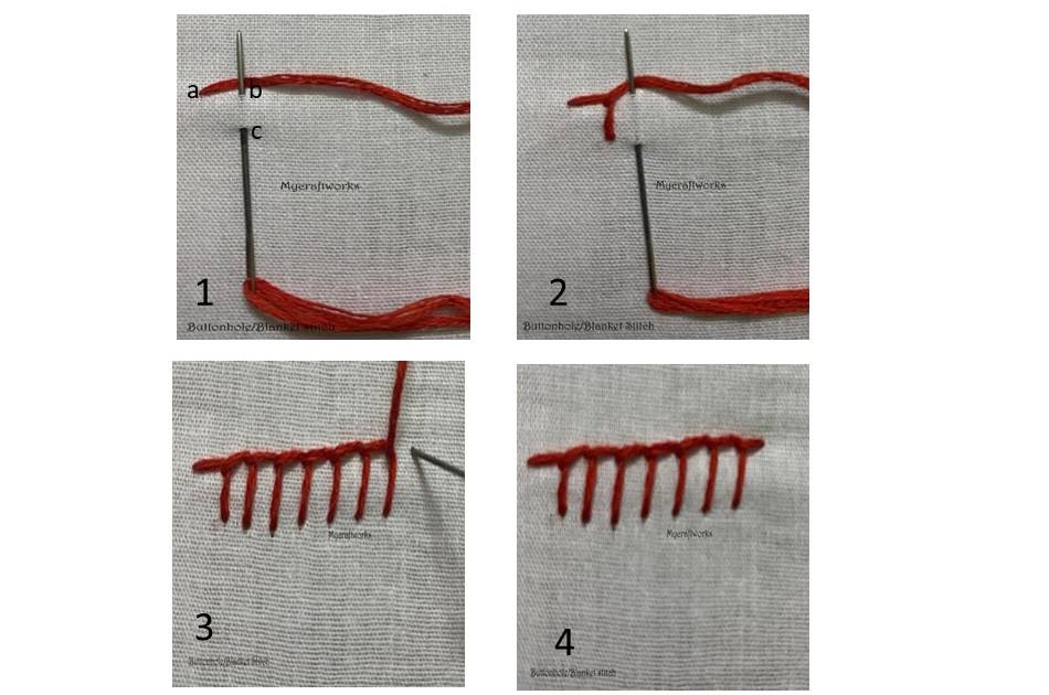 MY CRAFT WORKS Buttonhole stitch/Blanket stitch Tutorial