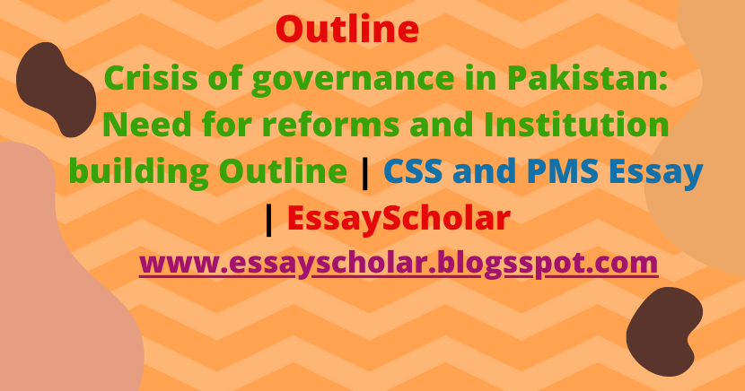 economic crisis in pakistan essay outline