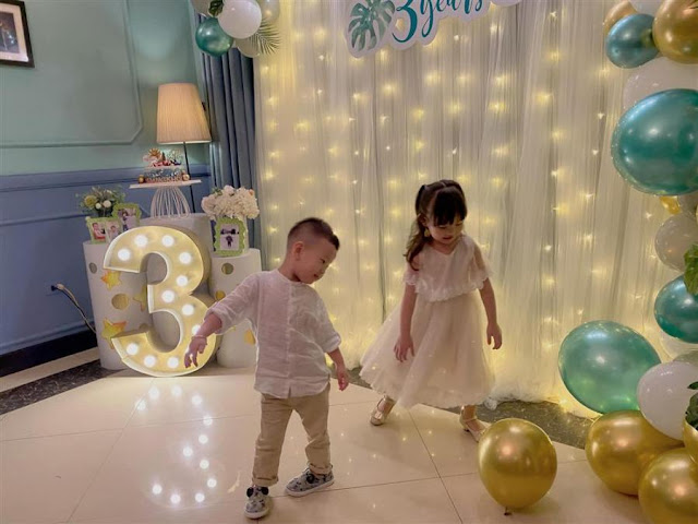 Việt Anh và vợ cũ Hương Trần hội ngộ trong dịp sinh nhật con trai