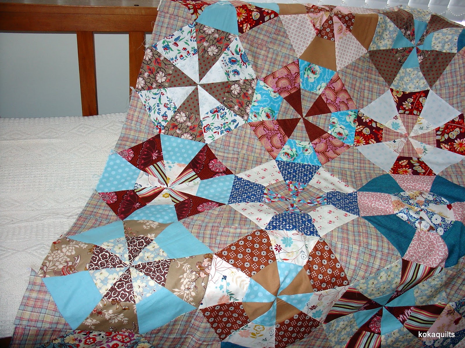 Kokaquilts: Kaleidoscope quilt the vintage version