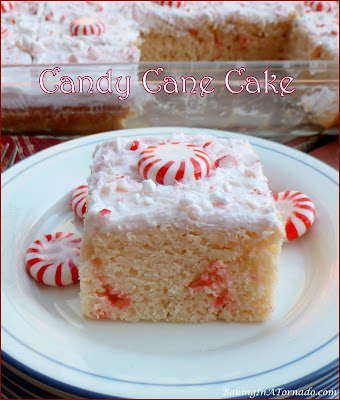 Candy Cane Cake, for serious peppermint lovers. | Recipe developed by www.BakingInATornado.com | #recipe #dessert