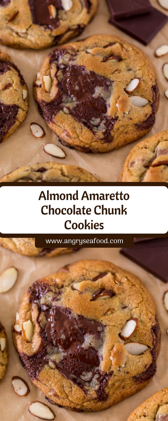 Almond Amaretto Chocolate Chunk Cookies Almond Amaretto Chocolate Chunk Cookies