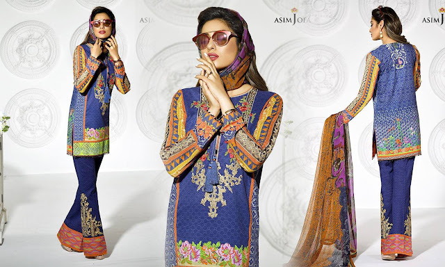 New Latest Luxuries with FULL Embroidery By Asim Jofa www.igvv.blogspot.com