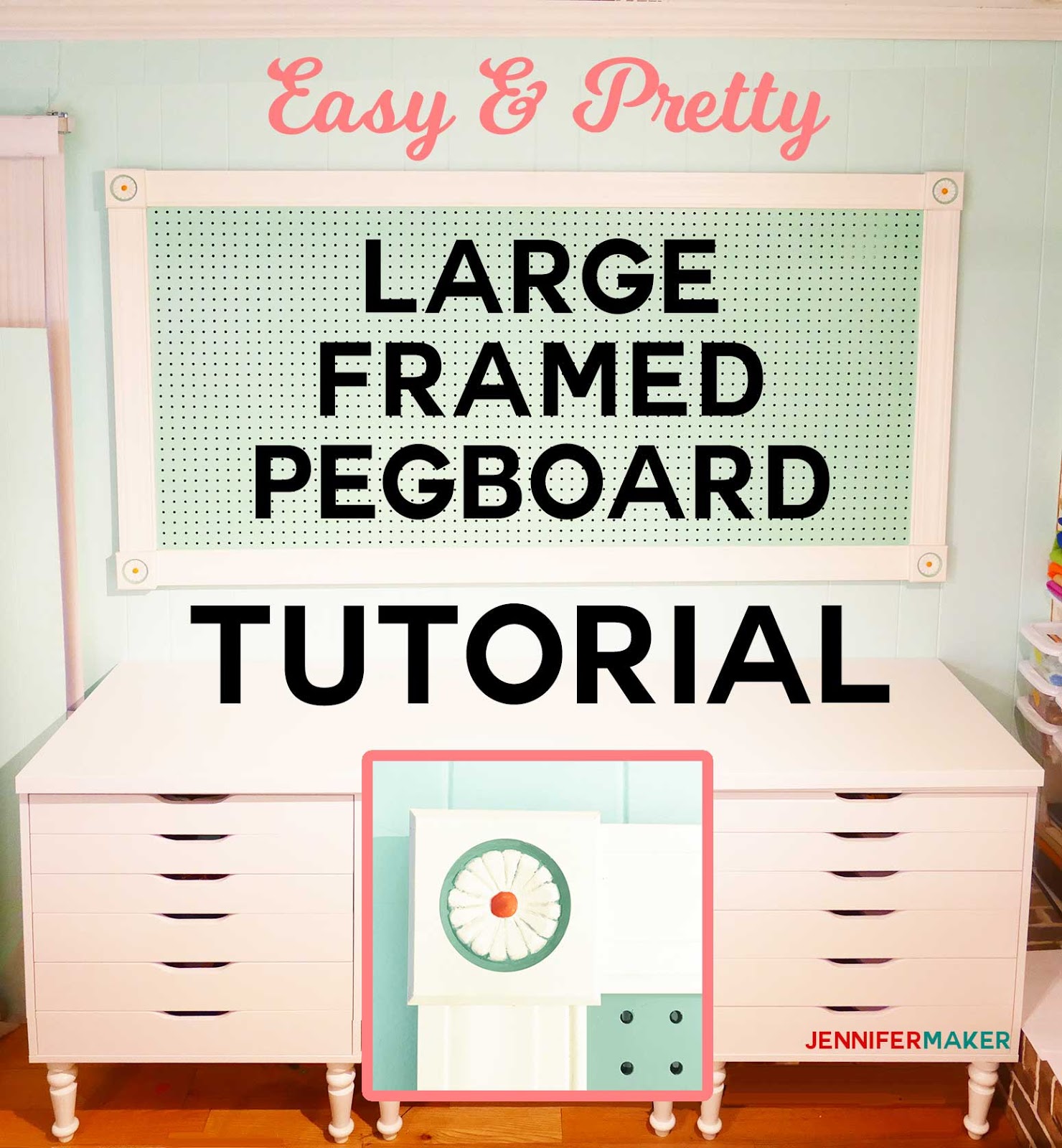 Easy Cricut Pegboard Organization Ideas - Happily Ever After, Etc.