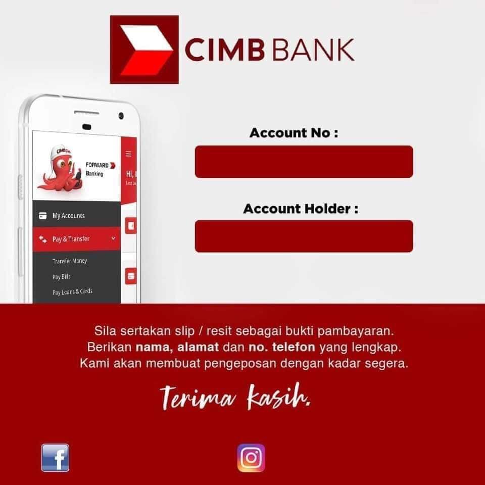 Koleksi Template Akaun Bank Versi Cute dan Bunga-Bunga