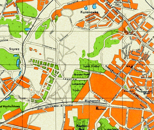 Карта киева бабий яр