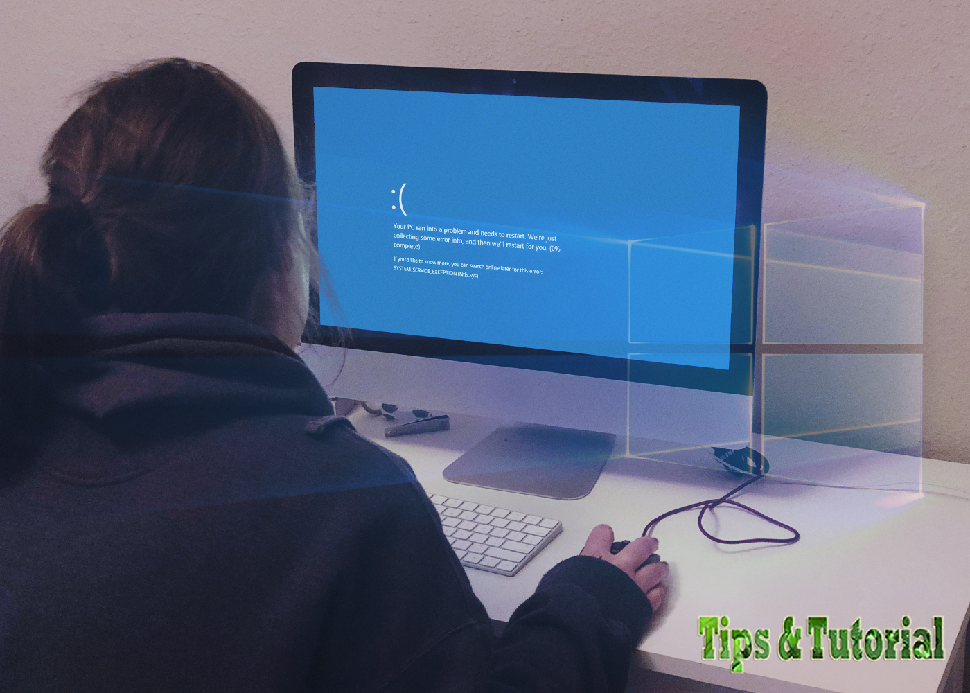 Cara Memperbaiki Error Blue Screen SYSTEM SERVICE EXCEPTION (Ntfs.sys
