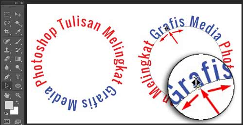 Cara Mudah Membuat Tulisan Melingkar di Photoshop