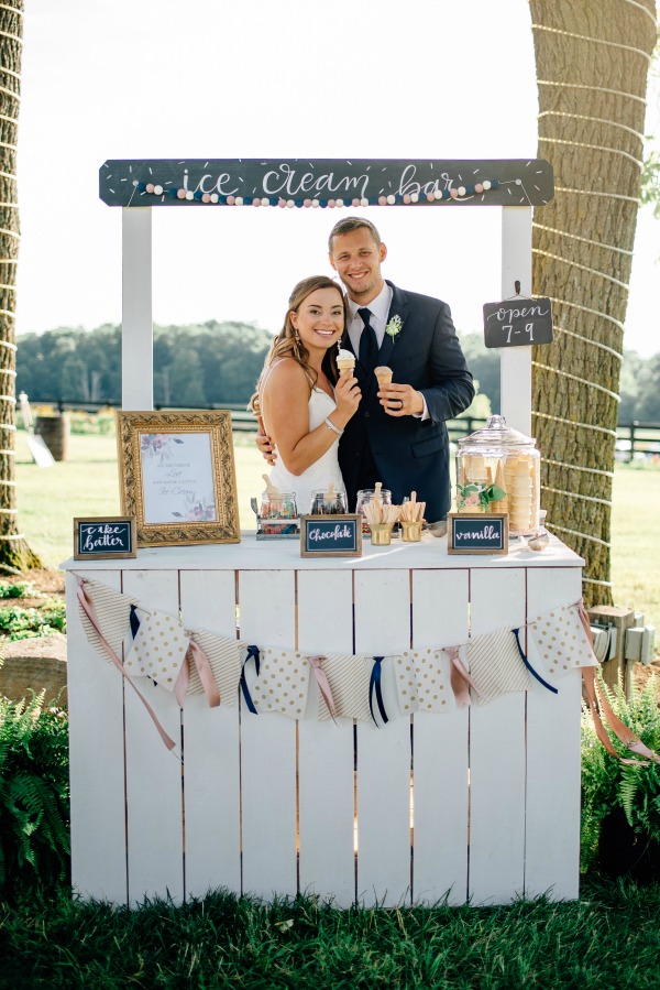 Me And My Pink Mixer Wedding Ice Cream Bar