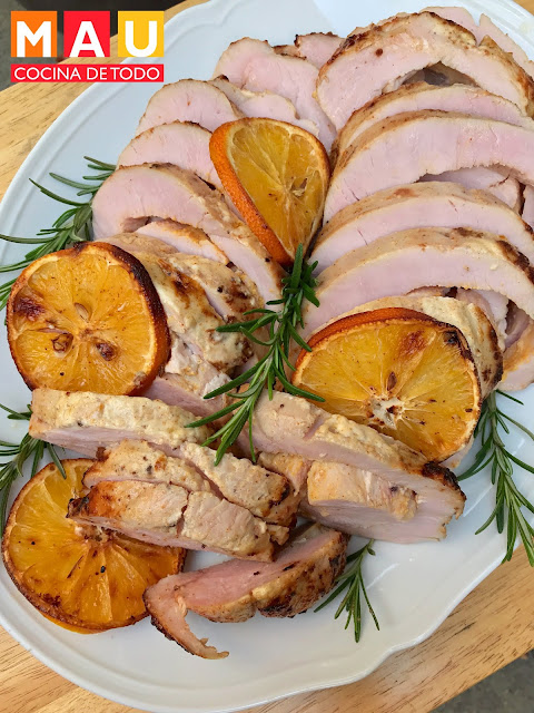 mau cocina de todo pechuga de pavo naranja paprika al horno