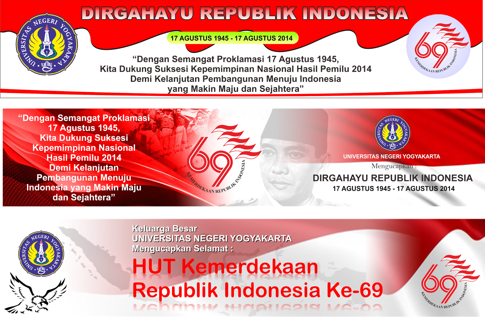 Ide Istimewa Banner Hut RI, Motif Baru!