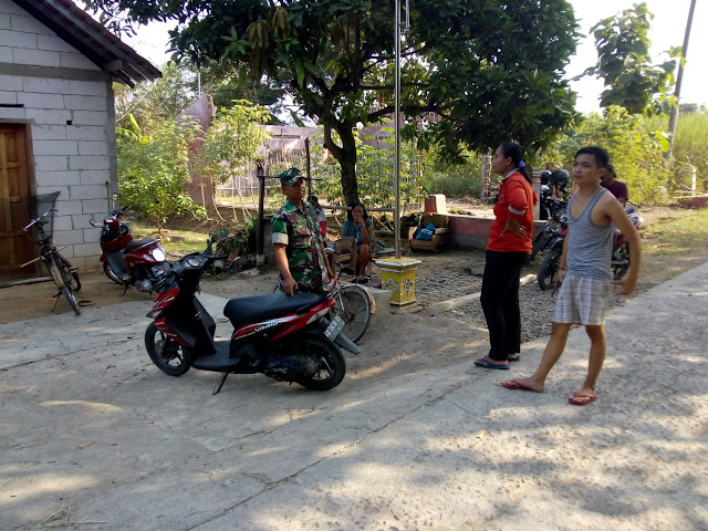 Musim Kemarau, Babinsa Jatitengah  Minta Warga Antisipasi Potensi Kebakaran