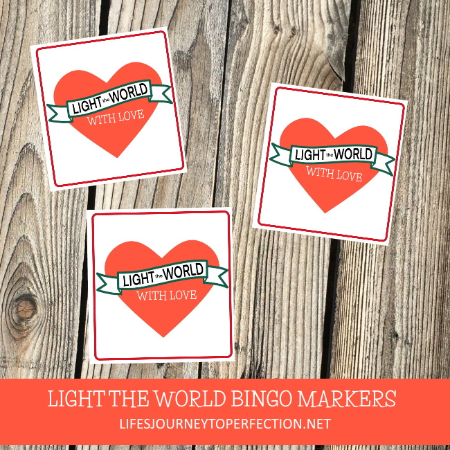 Life's Journey To Perfection Light The World With Love 2021 Bingo