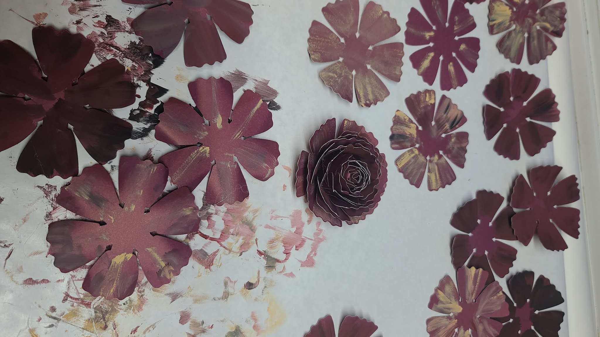 Fields Of Heather Painting Paper Flowers A Cricut Project