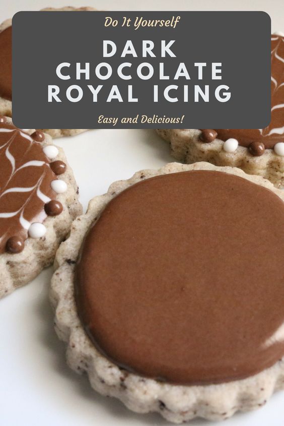 Dark Chocolate Royal Icing Delicious Recipe of Angel