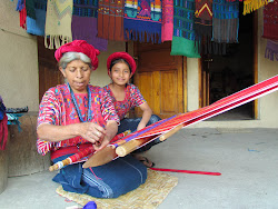 Mother and Daughter weaving, Santa Catarina, Lago Atitlan