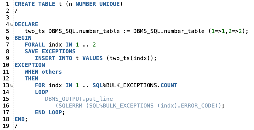 PL/SQL Puzzle: Getting the right error message to appear