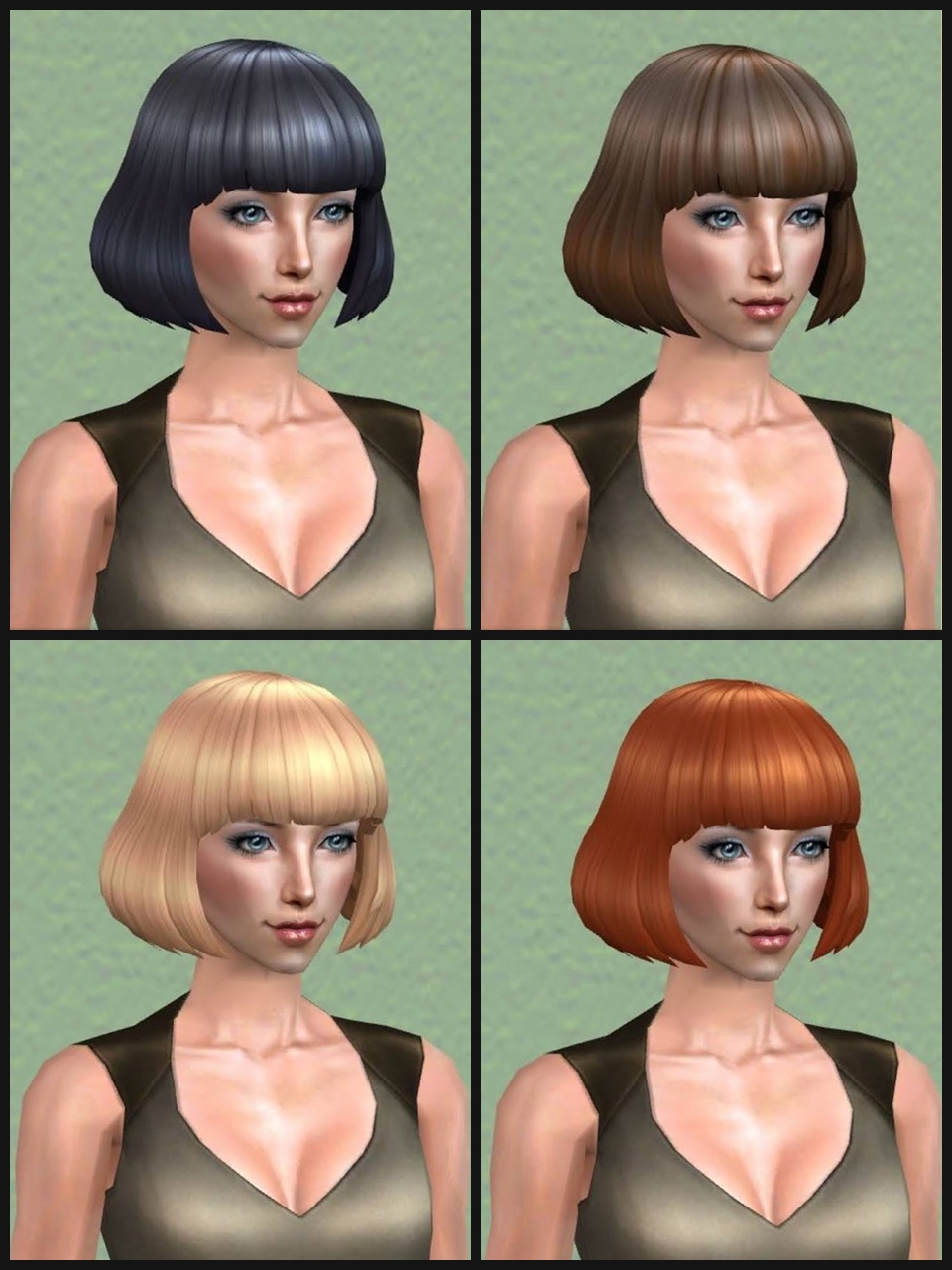 sims 4 bob with bangs sims 4 bob with bangs