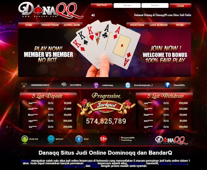 DANA QQ - SITUS JUDI ONLINE | DOMINO QQ | BANDAR Q