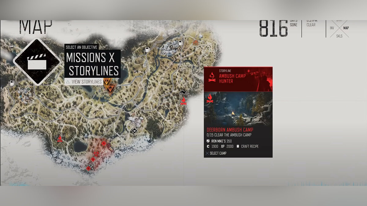 Карта days gone со всеми отметками на русском