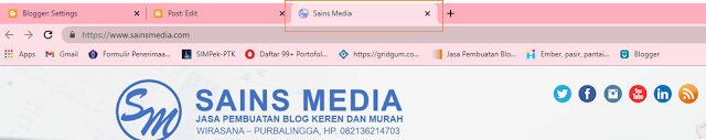 Mengubah Favicon Blogger Versi Baru