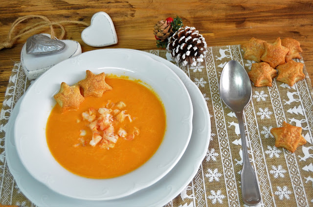 Crema De Langostinos Asados
