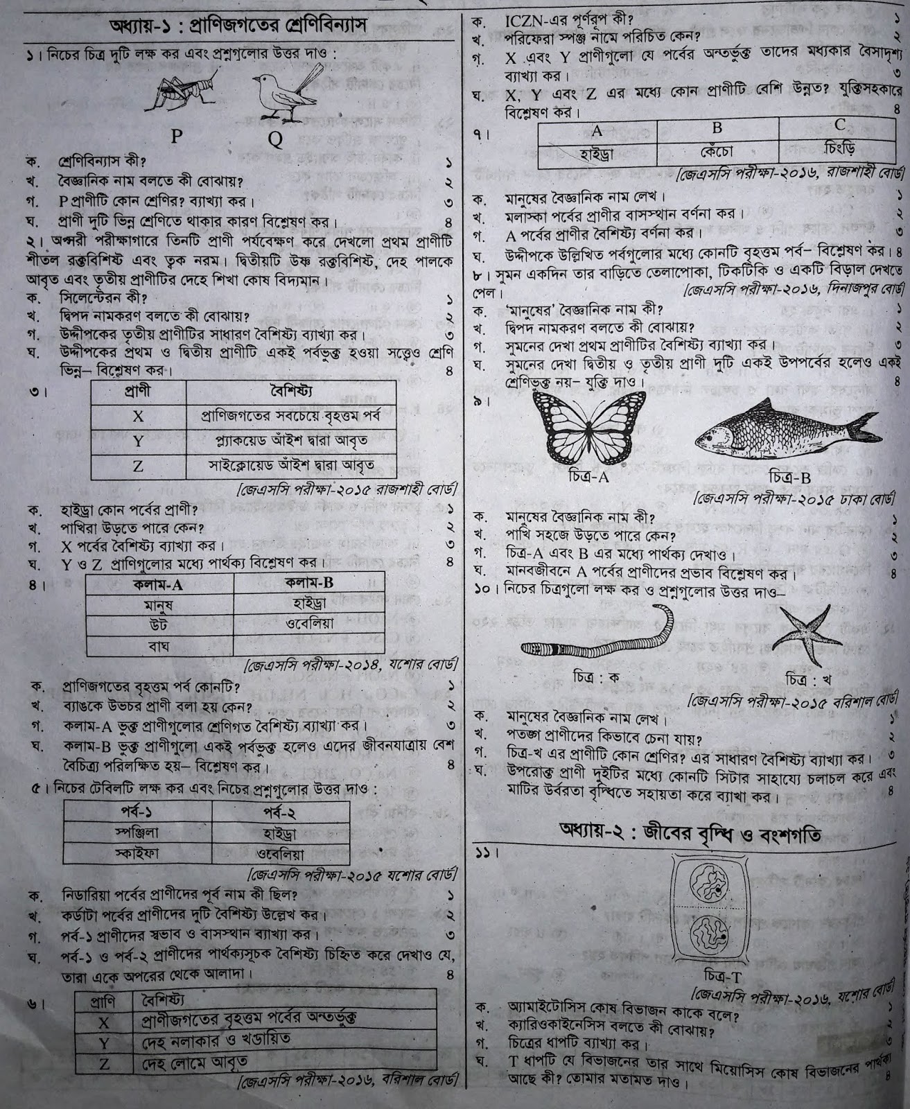 Jsc Science Suggestion Question 21 New Syllabus