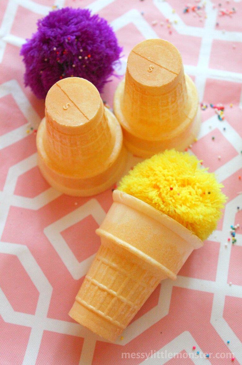 Ice Cream Craft Pretend Play - Messy Little Monster
