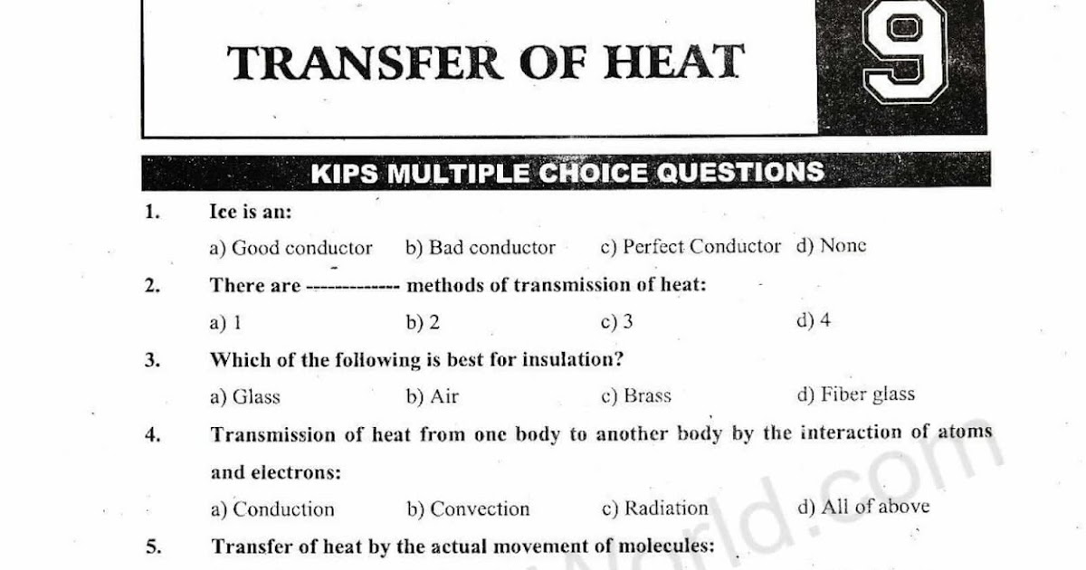 Conduction Convection And Radiation Mcqs All About Radiation