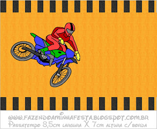 Topo de bolo motos ou motocross para editar e imprimir grátis - Festa Free