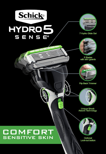 SCHICK HYDRO 5 SENSE – Experience Customized Shaving like never before.