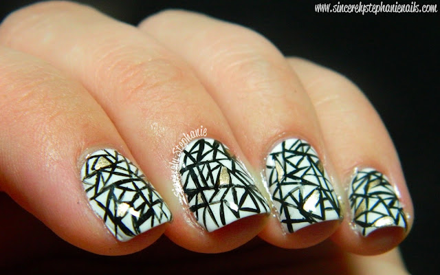 geometric nail art