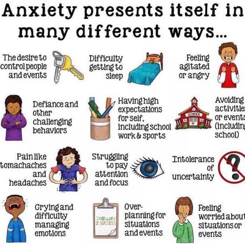 Counseling Corner with Mrs. Cox: Anxiety Presents Itself in Many ...