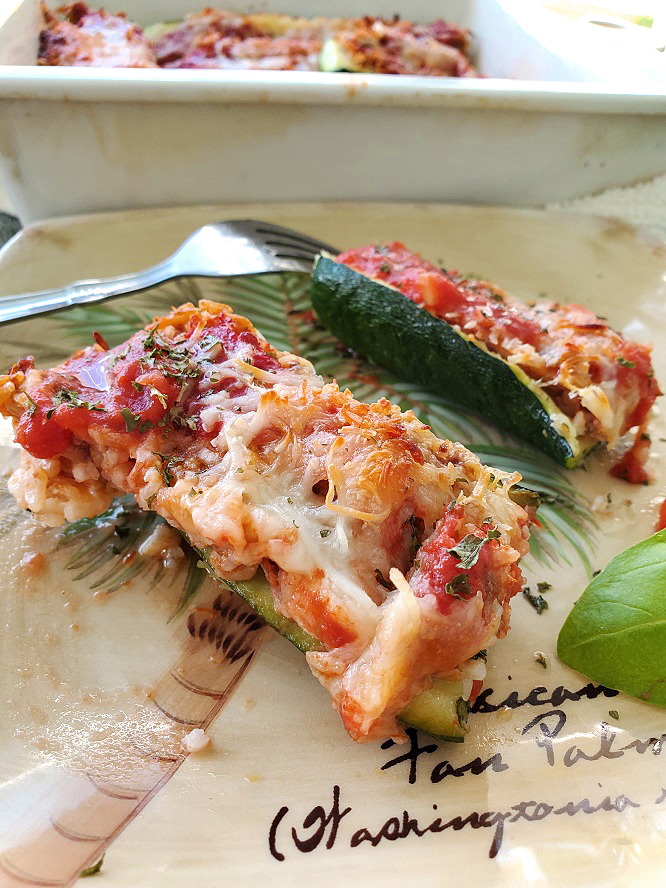 Baked Stuffed Zucchini Squash What's Cookin' Italian Style Cuisine