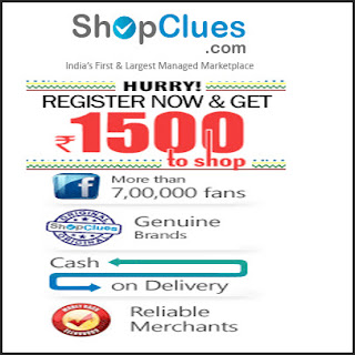 Shopclues.com Giveaway Coupon Rs.500 off on 2000 on Registration with Recommendations