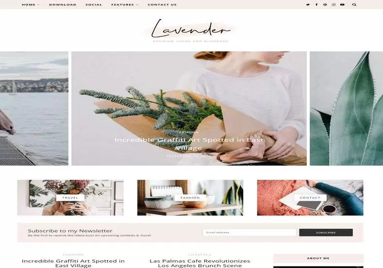 Lavender Blogger Template | Free Blogger Template 2021