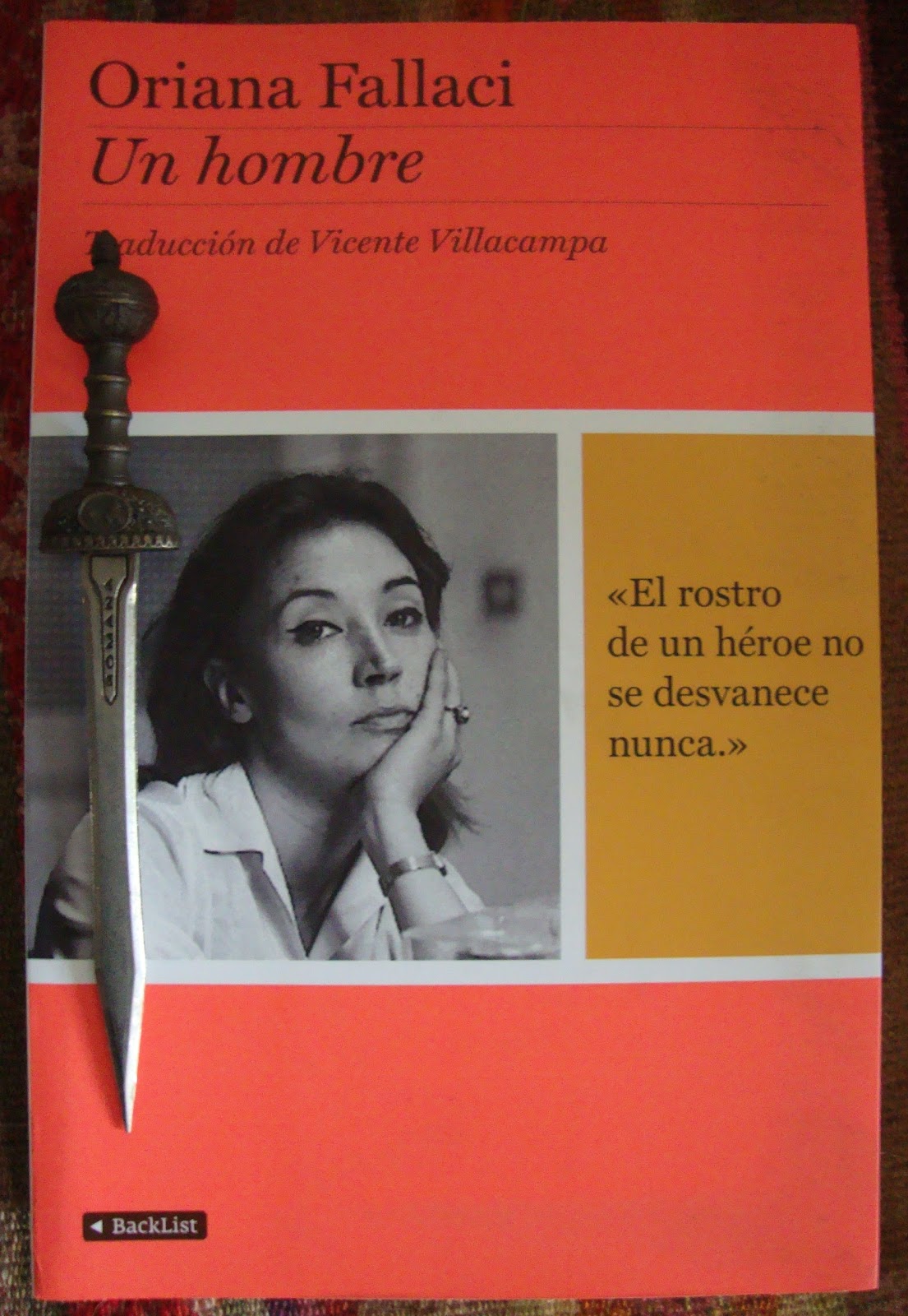 Libros de Olethros UN HOMBRE. Oriana Fallaci